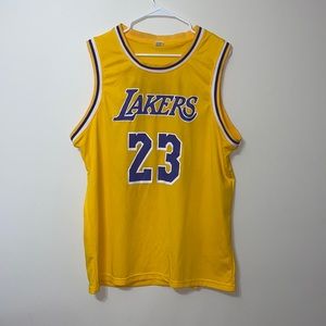 A large Lebron James jersey